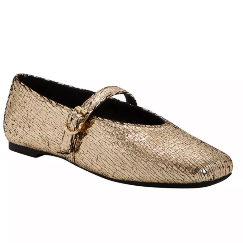 Katy Perry Collections Gold Mary Jane Flats